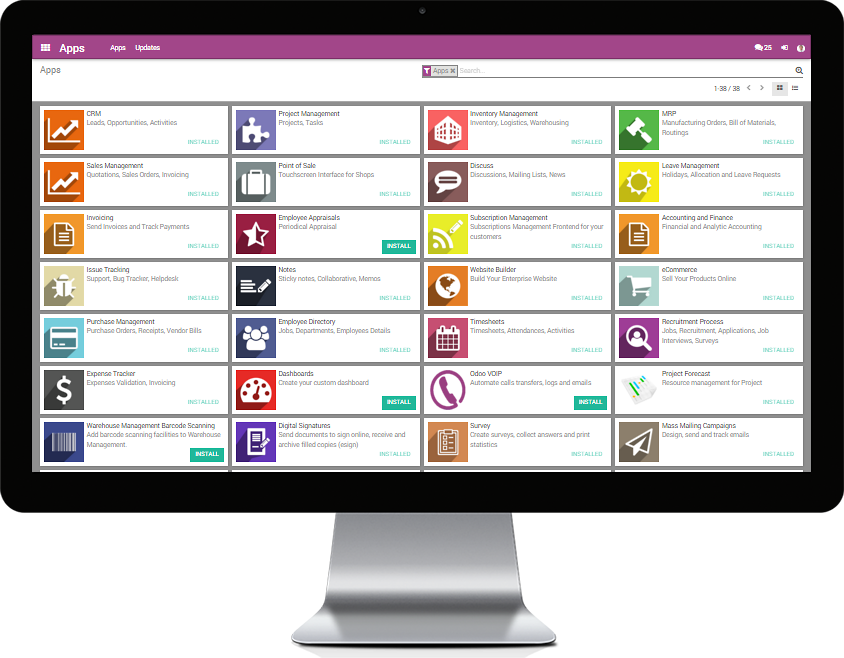 Produktions styring i Odoo, CRM