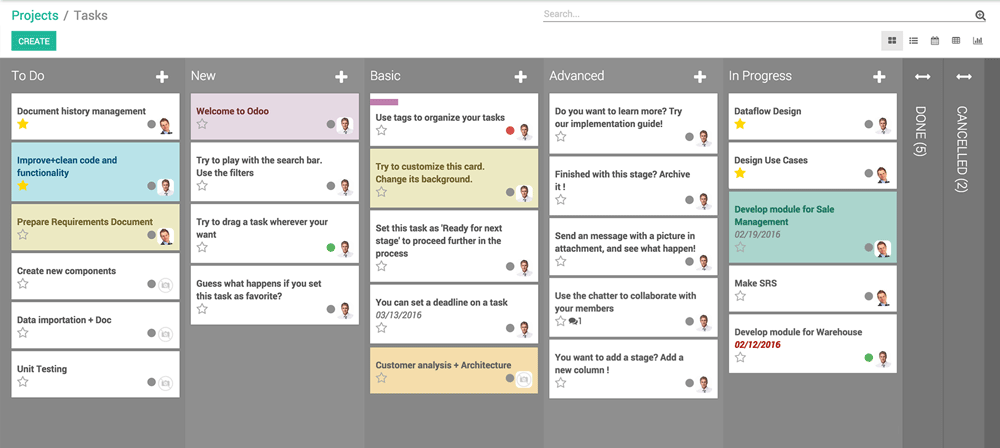 VK Data, Odoo, cms, projektstyring, CMS projektsstyring, erp