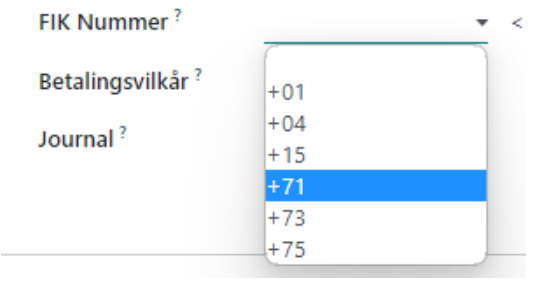 Behandling af FIK numre i Odoo