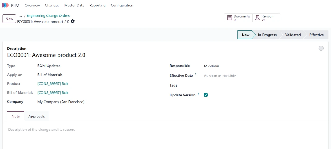 Odoo PLM
